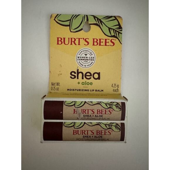 Burt's Bees Shea & Aloe Moisturizing Lip Balm 0.15oz- 2 Pack - Picture 1 of 2